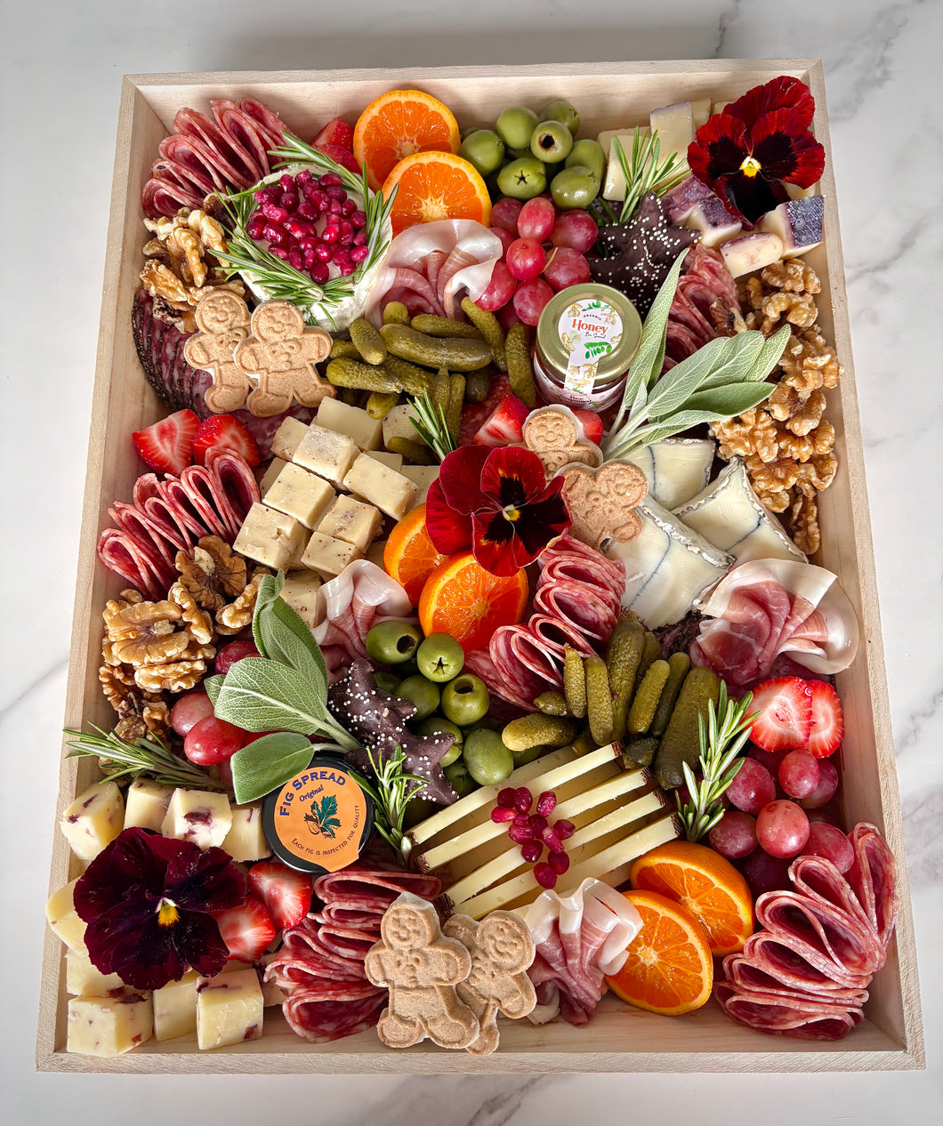 Christmas Charcuterie Board (available in 6 sizes)